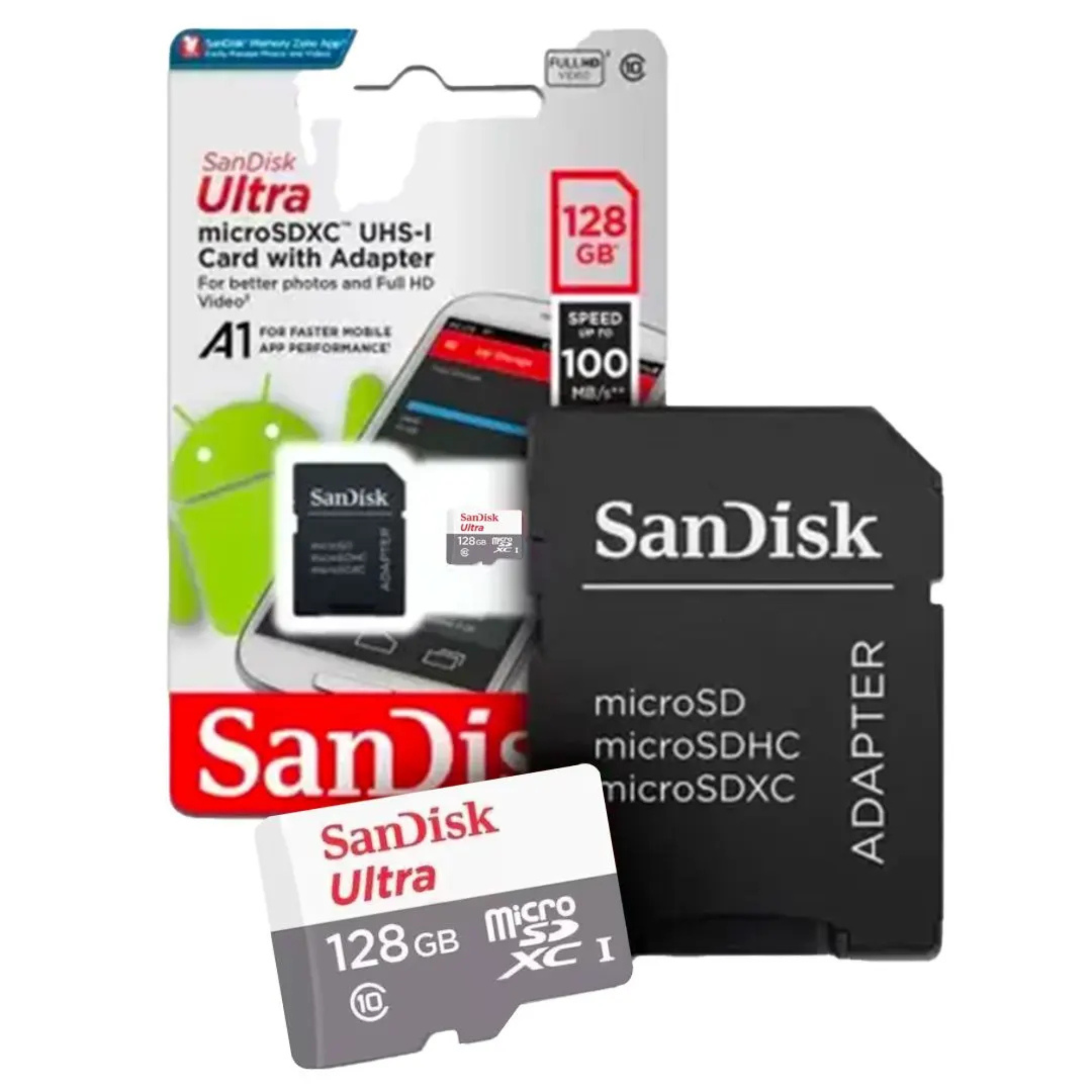 Cartão de Memória SanDisk 128GB Classe 10 MicroSDHC com Adaptador - Imagem 5